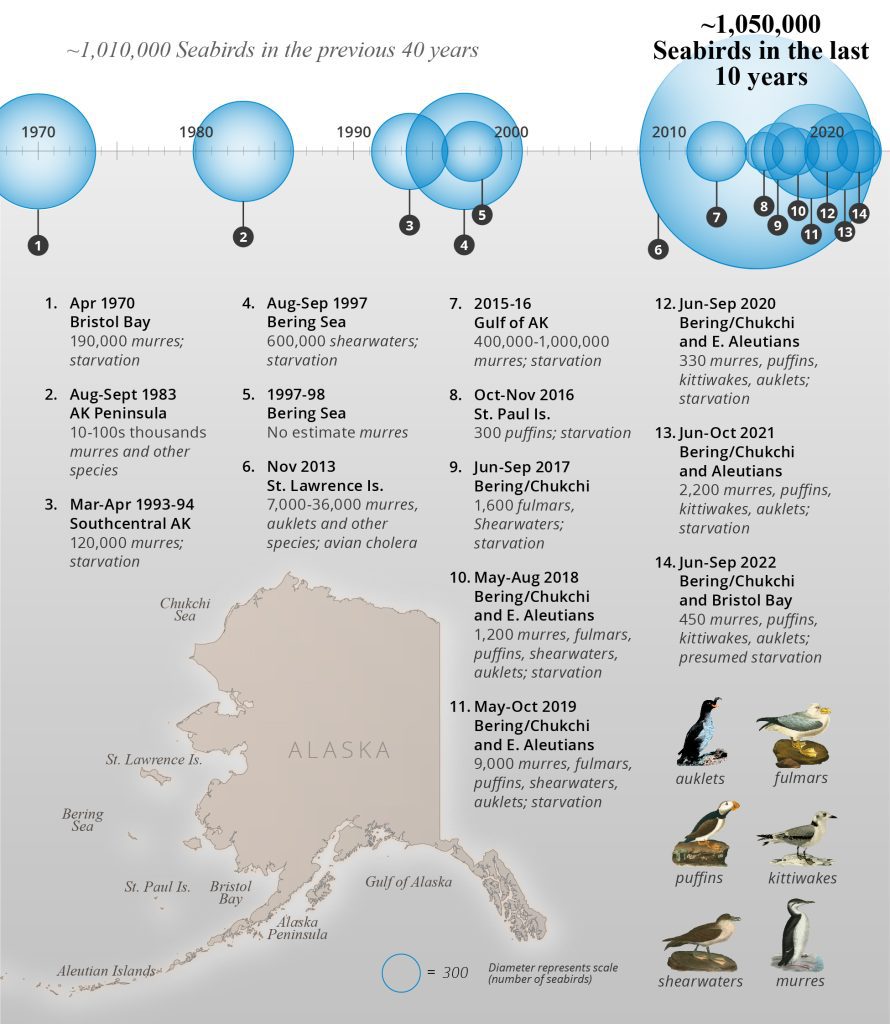 Fig. 1. Alaska seabird die-offs